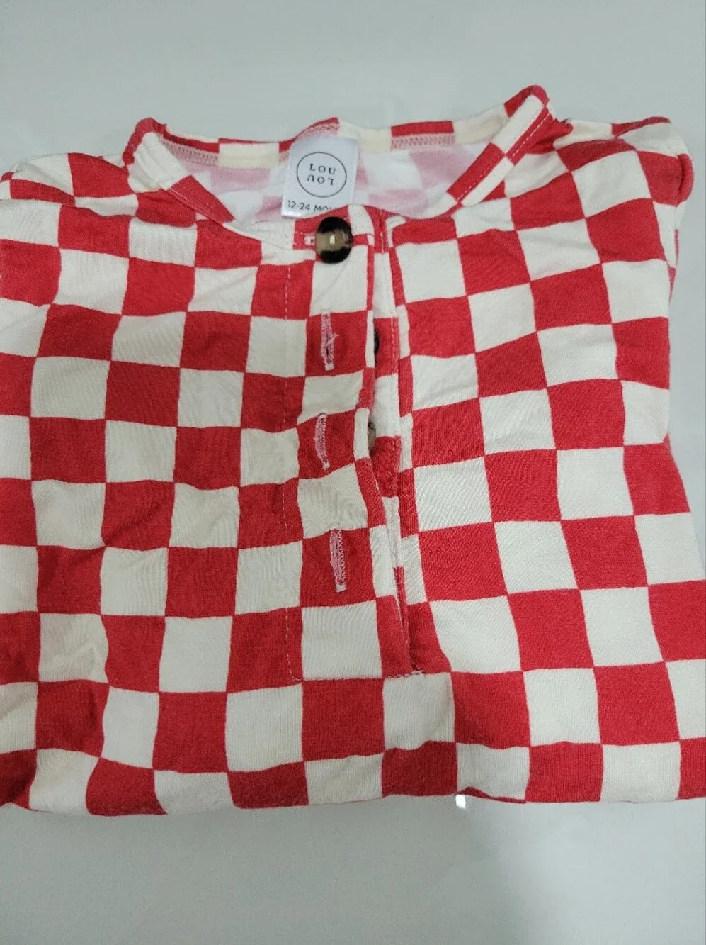 Lou Lou & Company Red and White Checker